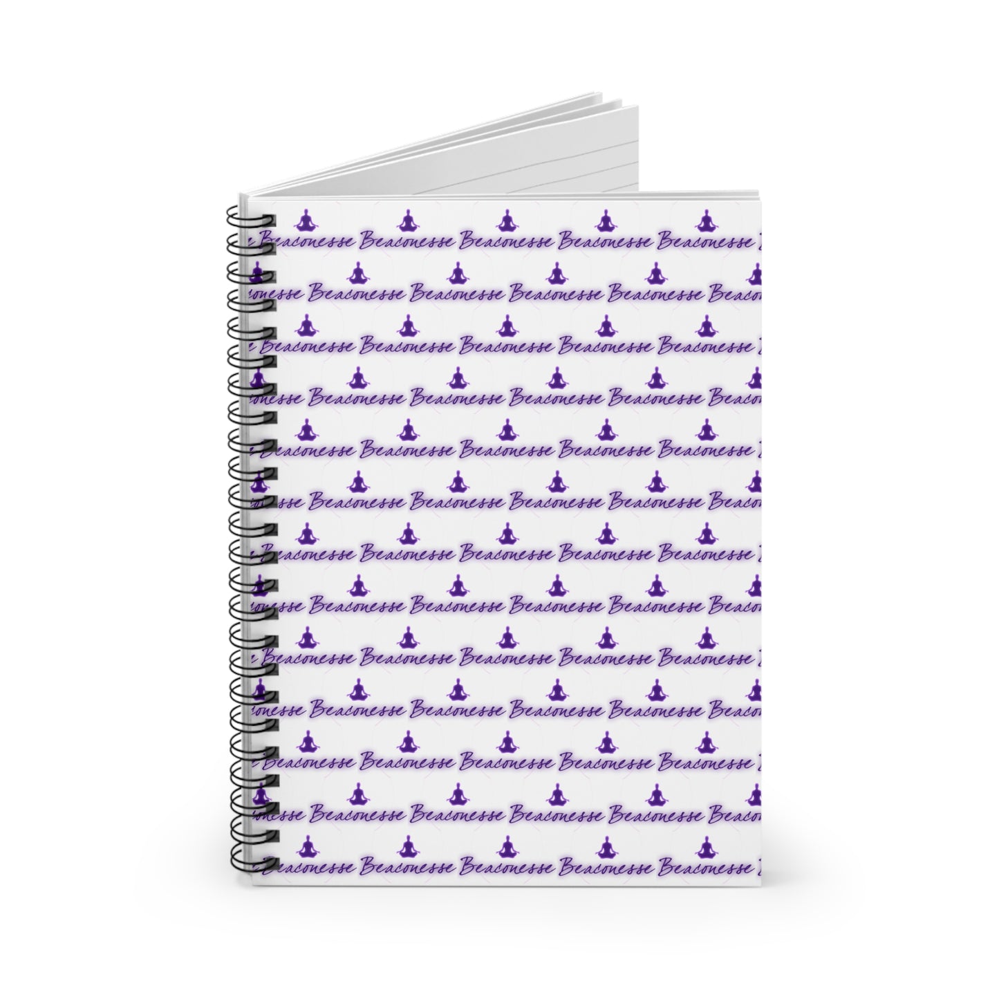 Beaconesse Logo Pattern - Spiral Notebook - Ruled Line