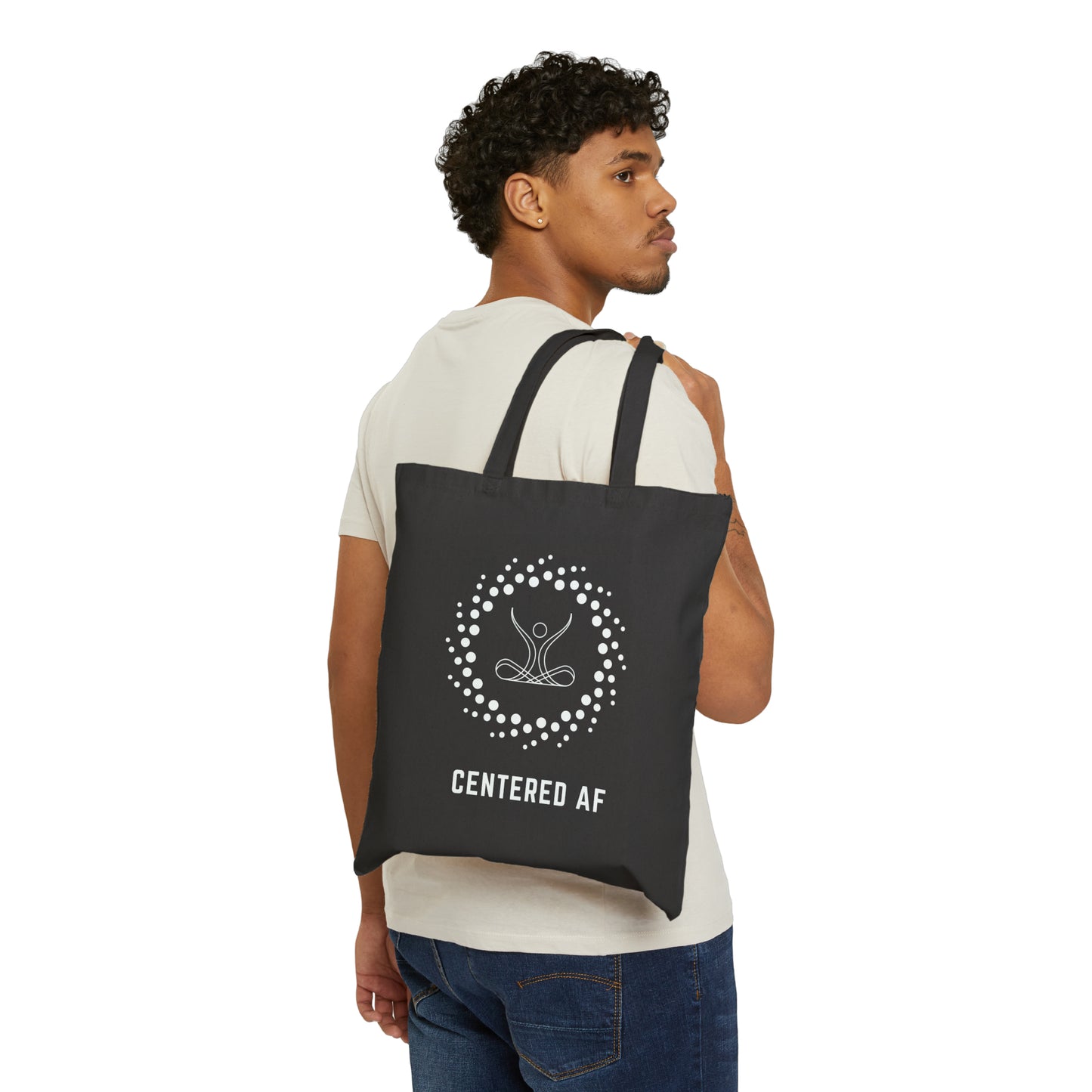 Centered AF - Cotton Canvas Tote Bag