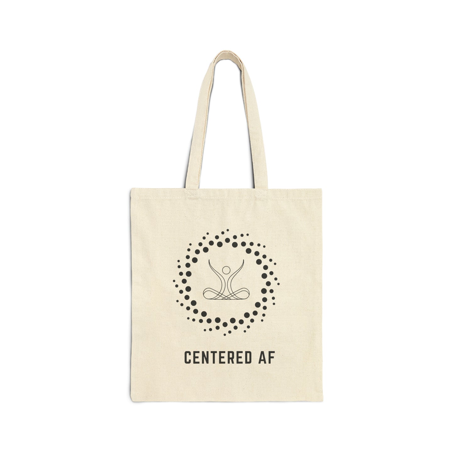 Centered AF - Cotton Canvas Tote Bag