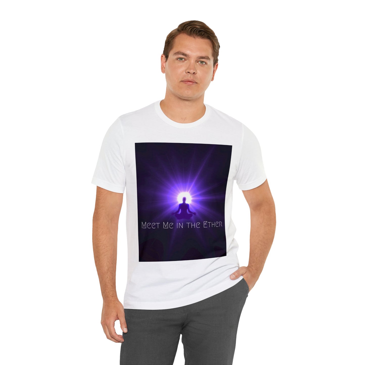 Meet Me in the Ether Unisex Jersey Short Sleeve Tee