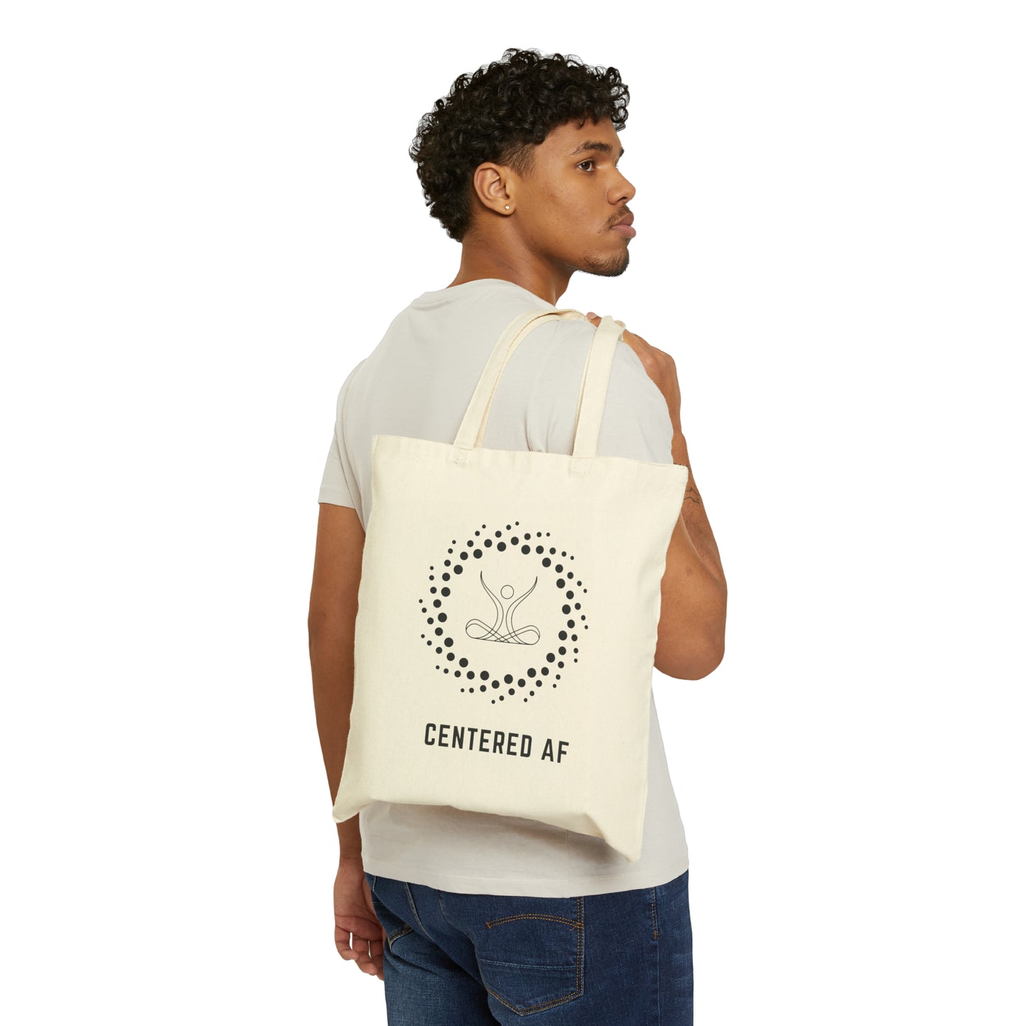 Centered AF - Cotton Canvas Tote Bag