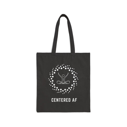 Centered AF - Cotton Canvas Tote Bag