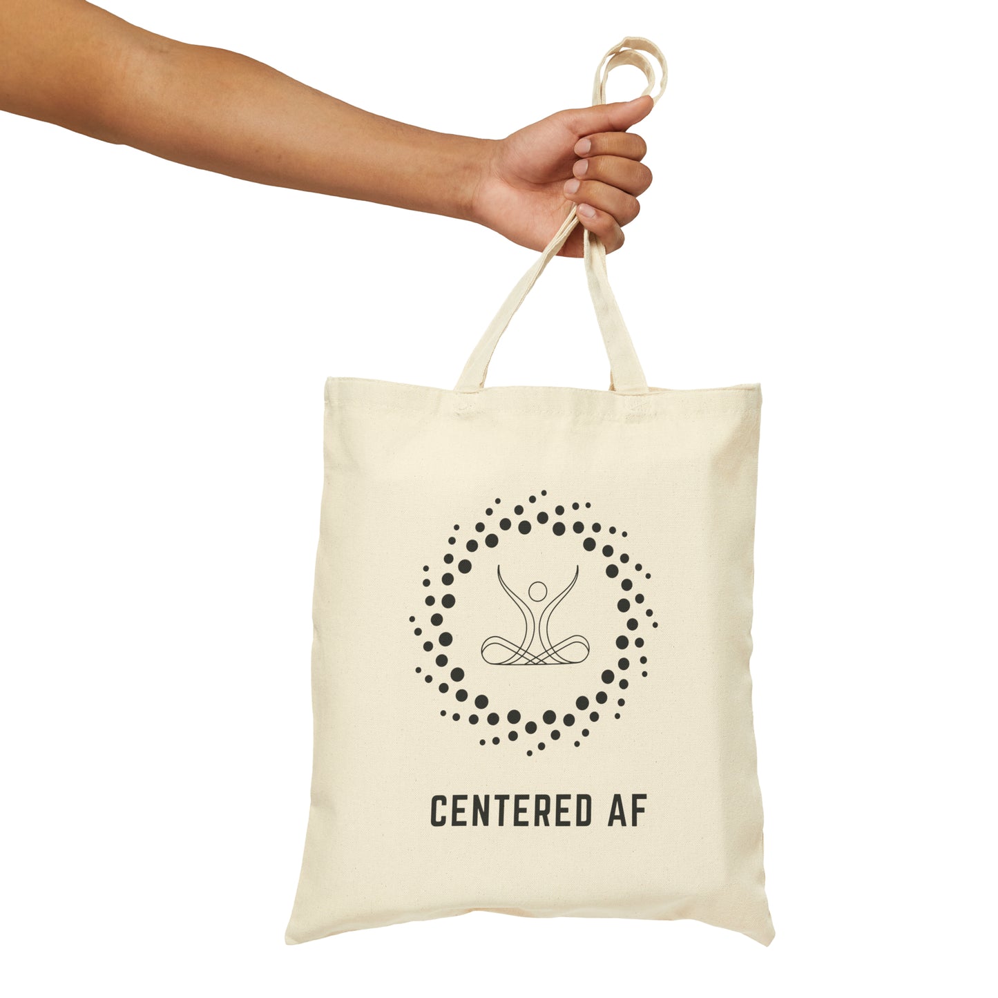 Centered AF - Cotton Canvas Tote Bag